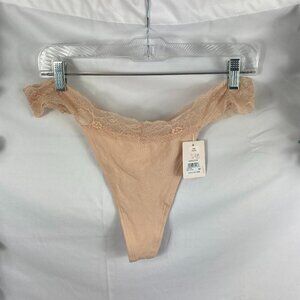 4/$25 NWT Make + Model beige almond thong XXL
